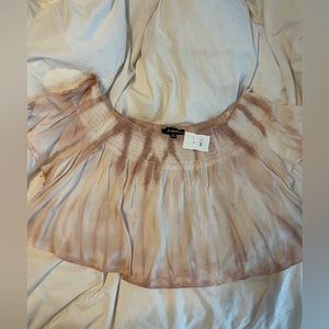 Boutique 2 piece- cropped flowy top with loose flowy pants